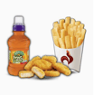 Kids 3 x Nuggets Fries & Fruit Drink