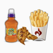 Kids 2 x Grilled Chicken Strips, Fries, Fruit Drink