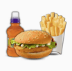 Kids Steak Burger, Fries, Fruit Drink