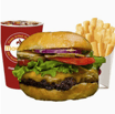 American Cheese Burger Meal
